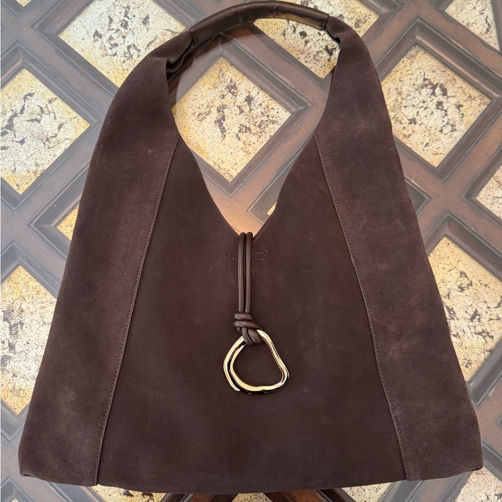 Dolce Vita Brown Suede Hobo Bag